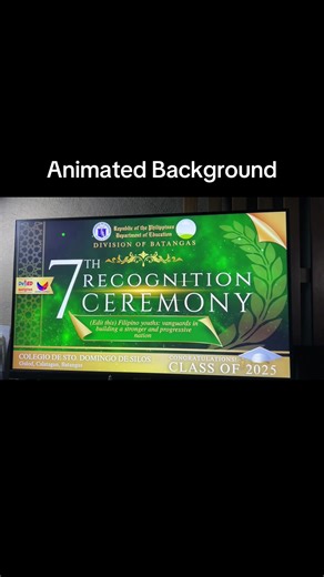 Editable Graduation Template: Animated Backgrounds