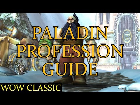 WoW Classic - Paladin profession guide