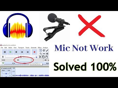 Audacity microphone not working | Microphone not working on audacity | Audacity microphone setup