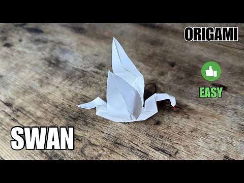 ORIGAMI SWAN EASY TUTORIAL | HOW TO MAKE ORIGAMI SWAN STEP BY STEP EASY CRAFT | DIY PAPER BIRD