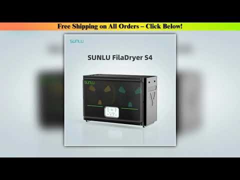 Hot Picks SUNLU S4 Filament Dryer Box 4 Spools Large Capacity 360 Surrounding Fast Heating Auto