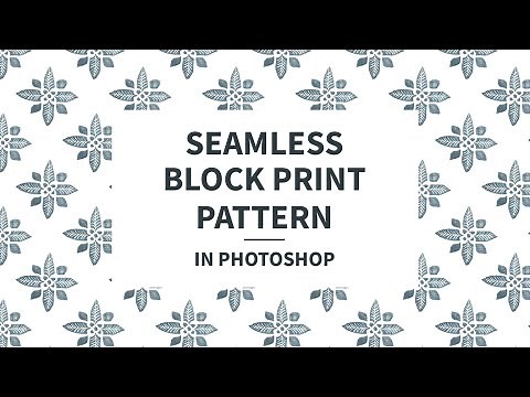 Seamless block print pattern in Photoshop