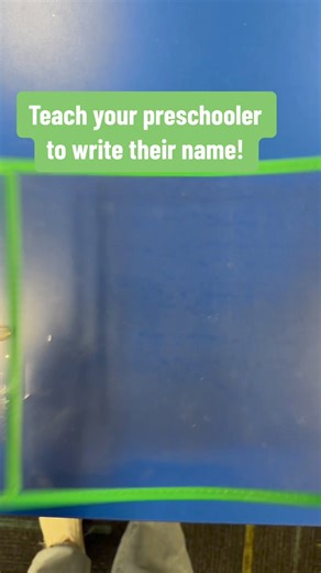 Discover the key to teaching preschoolers name writing: using three lines for guidance, tracing, and independent practice. Slide it into a dry erase pocket for endless learning. Find the full packet on preschoolvibes.com. | Preschool Vibes