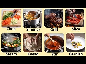 20+ Cooking Verbs with sentences | Cooking Vocabulary