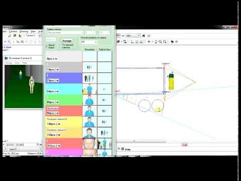 Designing a CCTV layout using CCTV drawing software