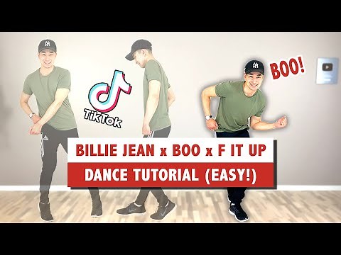 BILLIE JEAN REMIX (TIKTOK DANCE TUTORIAL) | BILLIE JEAN x BOO x F IT UP