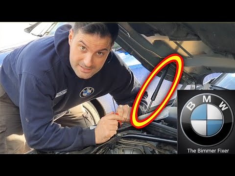 BMW 5 Series e60 e61 Bonnet Strut Replacement DIY