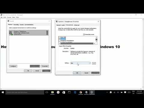 How to change or setup your sound equalizer on windows 10