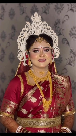 Traditional Glam Bridal package Makeover by Senior In-house Artist #bombshellbykona #weddingseason2025 #SoftGlamBride #bridalmakeup | Bombshell by Kona