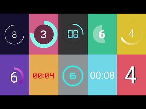 Top 10 FREE countdown animation on green screen 8K