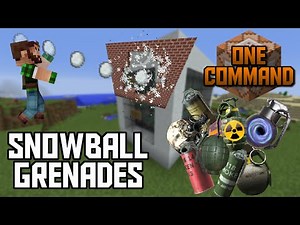 Minecraft: Snowball Grenades [One Command]