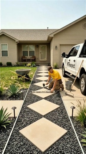 ​Every Rainstorm Turned Her Walkway Into A River… So We Fixed It! 🌧️🏡