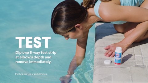 Clorox Pool&Spa Salt Pool Test Strips for Pool Water Testing, 25 Count of Six-Way Testers and 10 Count of Salt Level Testers