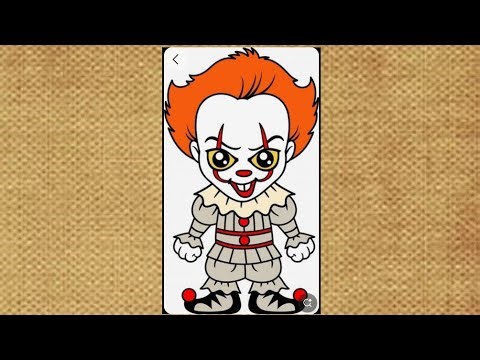How to draw Pennywise drawing || Easy to draw a Pennywise drawing tutorial for kids 🤡