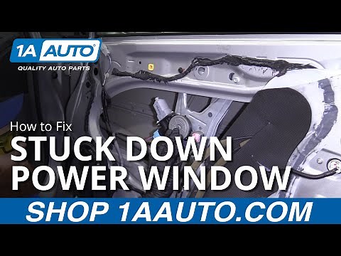 Car Window Stuck Down - How to Fix Power Window