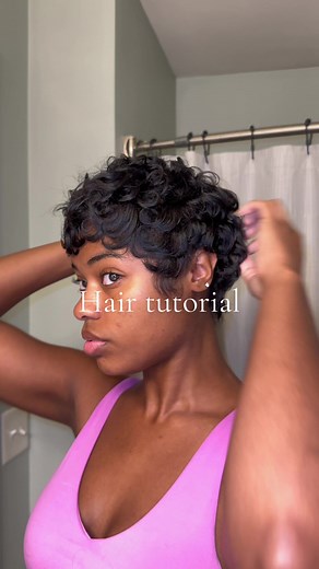 Pixie Cut Curling Tutorial for Natural Hair