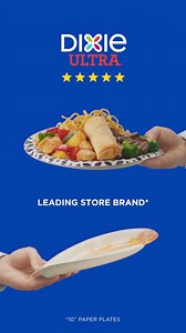 7K views · 21 reactions | Don’t let store brand plates take down your takeout. Get Dixie Ultra® Plates- 3x stronger than the leading store brand 10” paper plate. | Dixie | Facebook