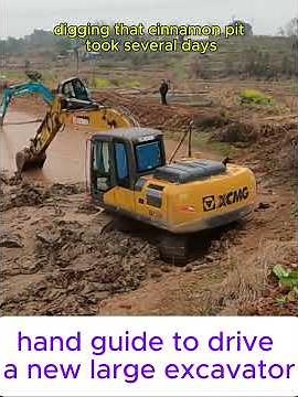 Beginner’s Hand Guide to Driving a Large Excavator | Step-by-Step Excavator Tutorial 🚧🛠️
