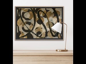 4 Layer Gelli Print Abstract Brown