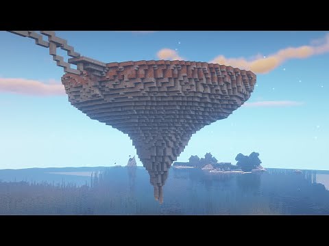 How to build BIG Floating Islands in Minecraft (Timelapse)
