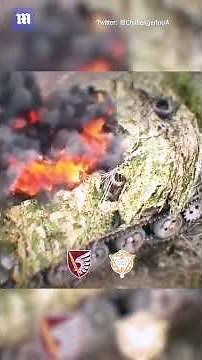 Ukraine's 79th Air Assault Brigade blow up Russian tank with high-precision drone strike