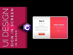 WPF Tutorial : XAML UI design in Visual studio blend 2017 | Sign In screen | C# WPF