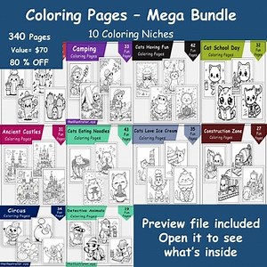 Printable Coloring Pages: 340  Coloring Sheets for Classroom & Homeschool Use