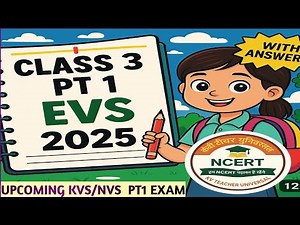 PT-1 Question Paper || Class-3 EVS || Sample Paper || Kendriya Vidyalaya