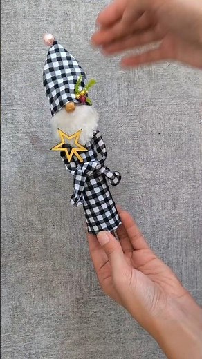Super Cute Christmas Gnome DIY in 60 Seconds!” #cristmasdecor #craft #recycledart