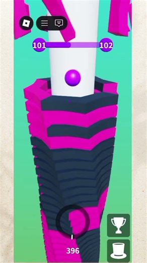 LEVEL 101 STACK BALL #roblox #game