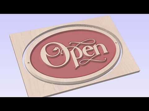 Vectric V10 Tutorials | Getting Started | Open Sign