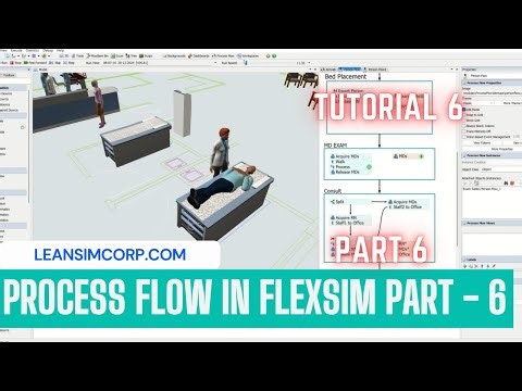 Coordinated Task Process Flow Tutorial in Flexsim | Part 6 | Flexsim Tutorial #leansimcorp