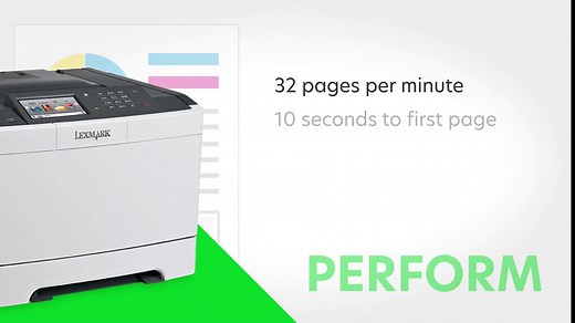 Lexmark CS517de Color Laser Printer, Network Ready, Duplex Printing and Professional Features