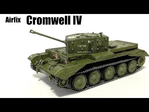 Airfix Cromwell Mk IV Starter Set (1:76 scale model kit) Timelapse Build and Review