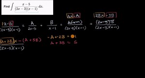 Integration with partial fractions