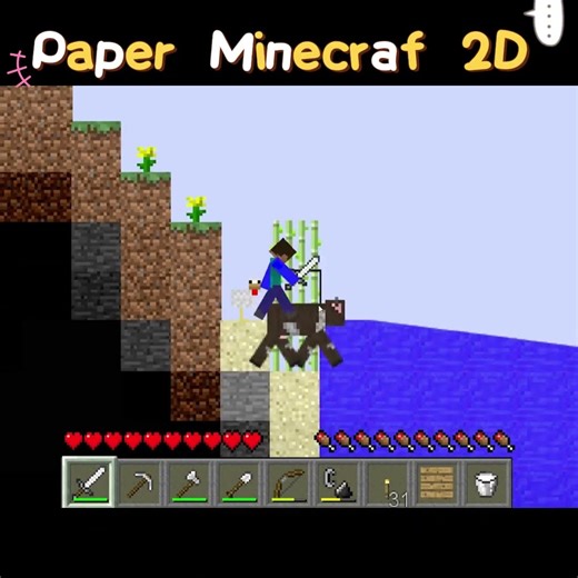 Paper Minecraft 2D - This isn't KFC! [2D Paper Minecraft] #1.2
