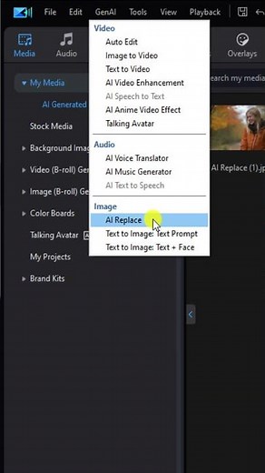 How to Access the AI Replace Tool | PowerDirector