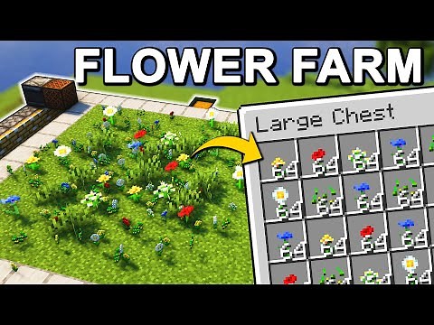 The EASIEST Flower Farm in Minecraft 1.21+ (Tutorial)