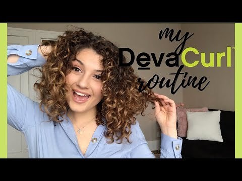 MY CURLY HAIR ROUTINE - USING DEVACURL