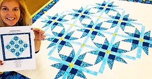 Cathedral Stars Quilt With Free Pattern
