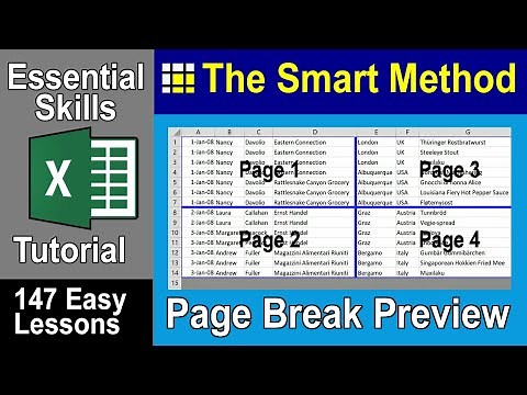 7-6: Insert, Move & Remove Excel Page Breaks Using Page Break Preview