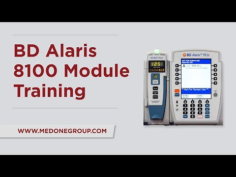BD Alaris 8100 Module - Infusion Pump Training Video
