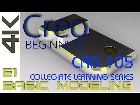 E1 Creo Parametric 4.0 - Tutorial w/Training Guide