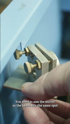 Fixing Laser Cutter Mirror Alignment - Maker Update #Shorts