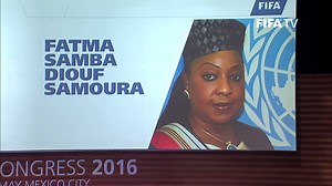 56K views · 670 reactions | The FIFA Council today appointed Fatma Samba Diouf Samoura of Senegal as FIFA Secretary General. The announcement was made by FIFA President Gianni Infantino at the 66th FIFA Congress. | FIFA | Facebook