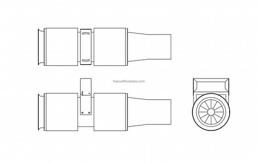 Jet Fan - Free CAD Drawings
