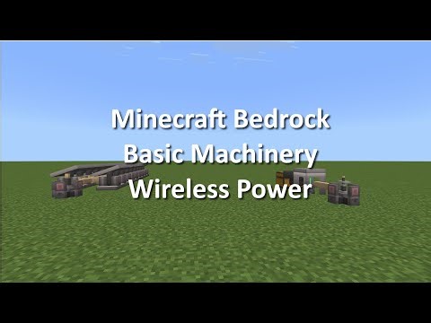 Minecraft Bedrock Basic Machinery Wireless Power