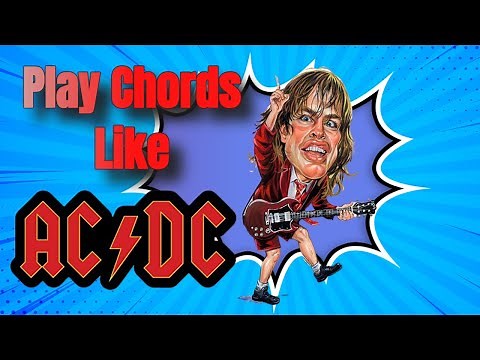 How to Play AC/DC Style Guitar Chords | Beginner Guitar | Steve Stine Guitar Lessons
