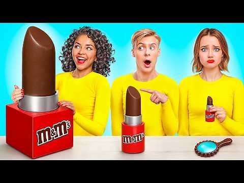 Big, Medium and Small Plate Challenge | Funny Food Challenges by Multi DO