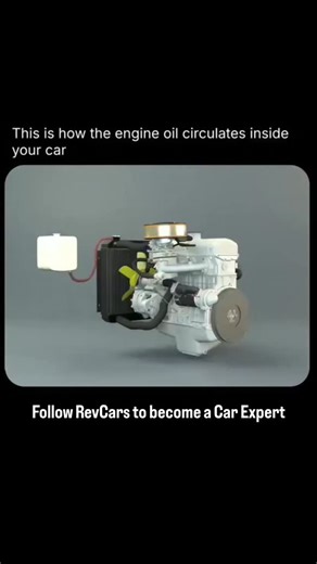 Rev-Car: Car Community on Instagram: "The engine's lifeblood! 🩸 This reel shows you a detailed mapping of the engine oil's entire journey, so you know exactly how your car's heart stays alive! ​Follow the journey: ​Sump to Pump: It starts in the oil sump, where the Oil Pump sucks it up and pressurizes it. ​Filter Time: Under high pressure, the oil passes through the Oil Filter (where all the gunk is removed). ​Engine Feed: The clean oil travels through small channels (Galleries) to reach critic